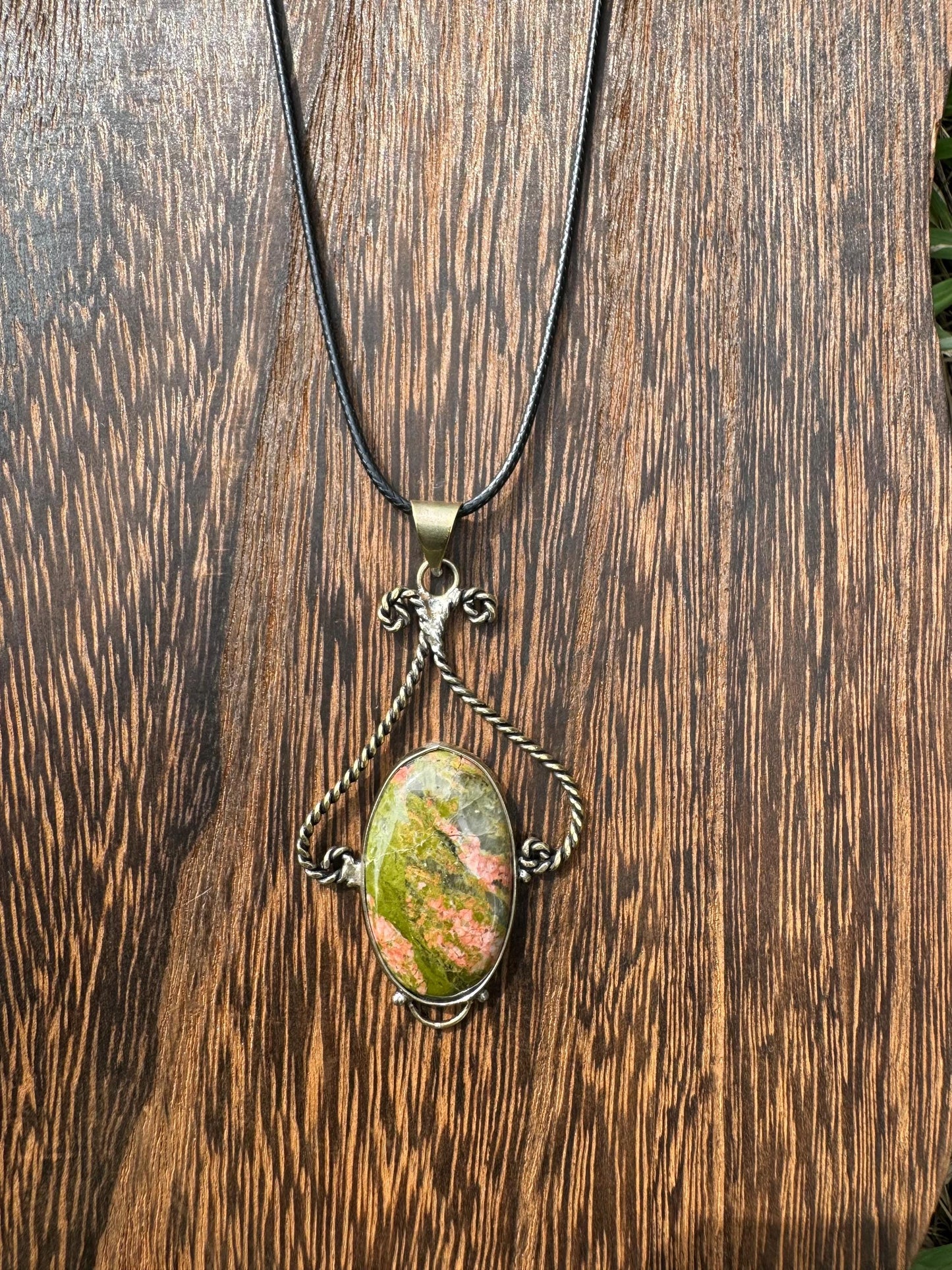 Unakite Crystal Necklace
