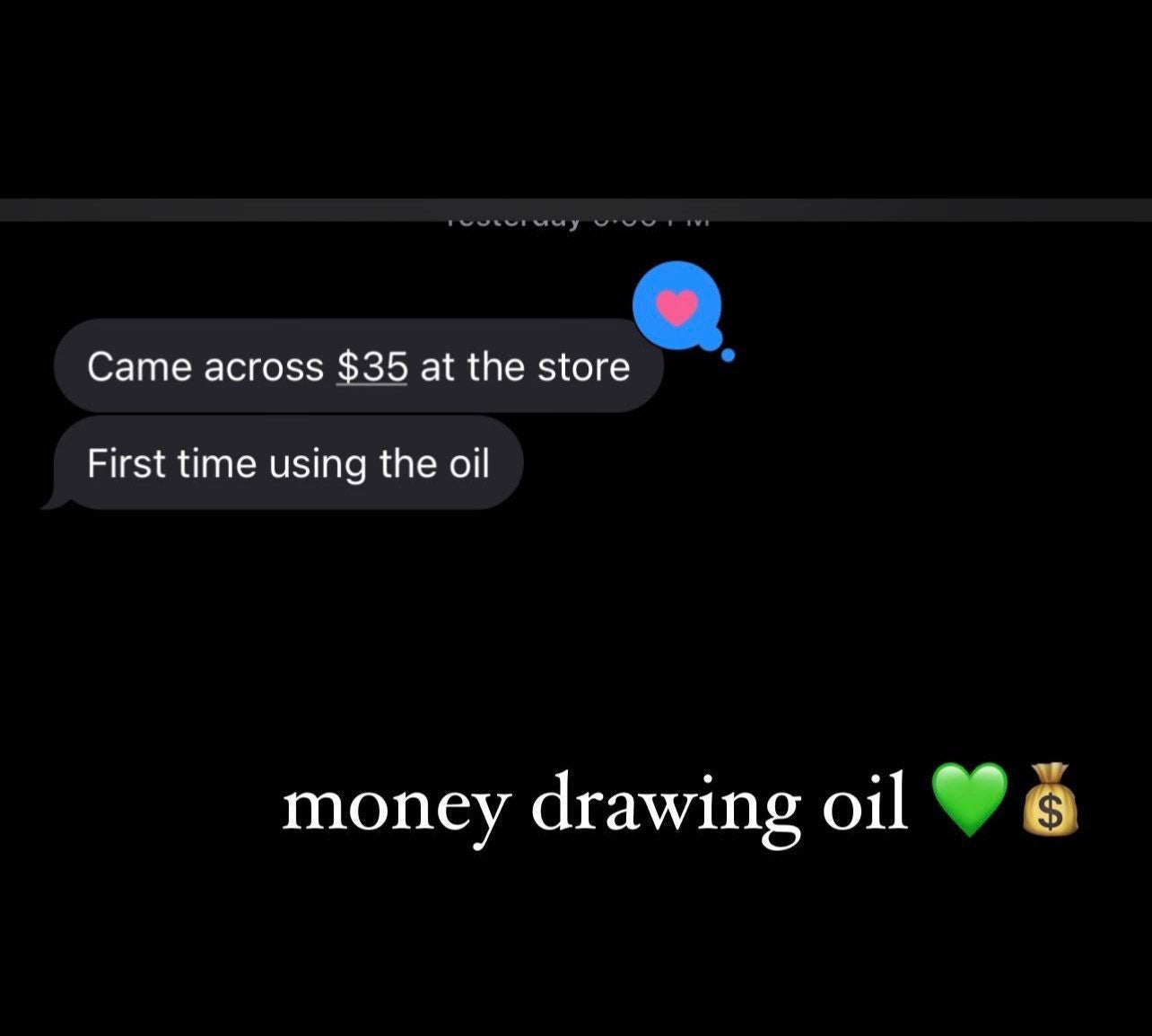Money Drawing oil