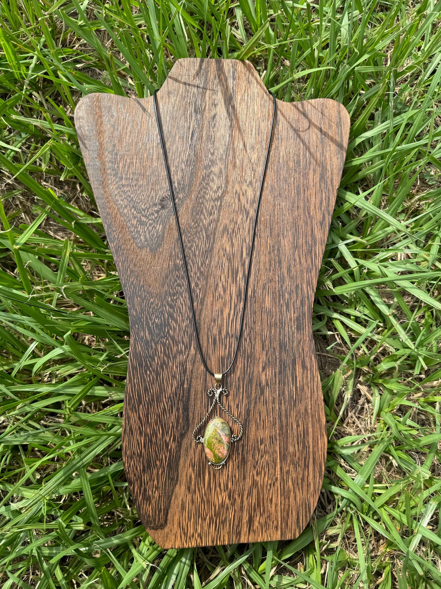 Unakite Crystal Necklace