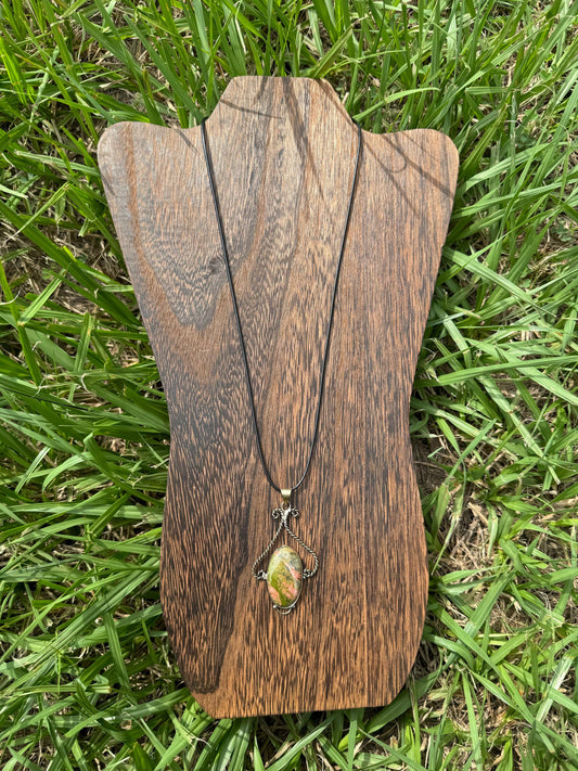 Unakite Crystal Necklace