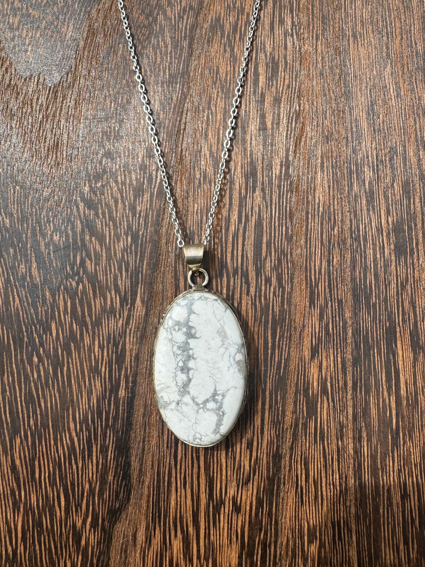 Howlite Crystal Necklace