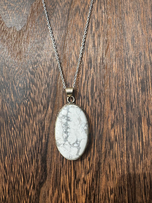 Howlite Crystal Necklace