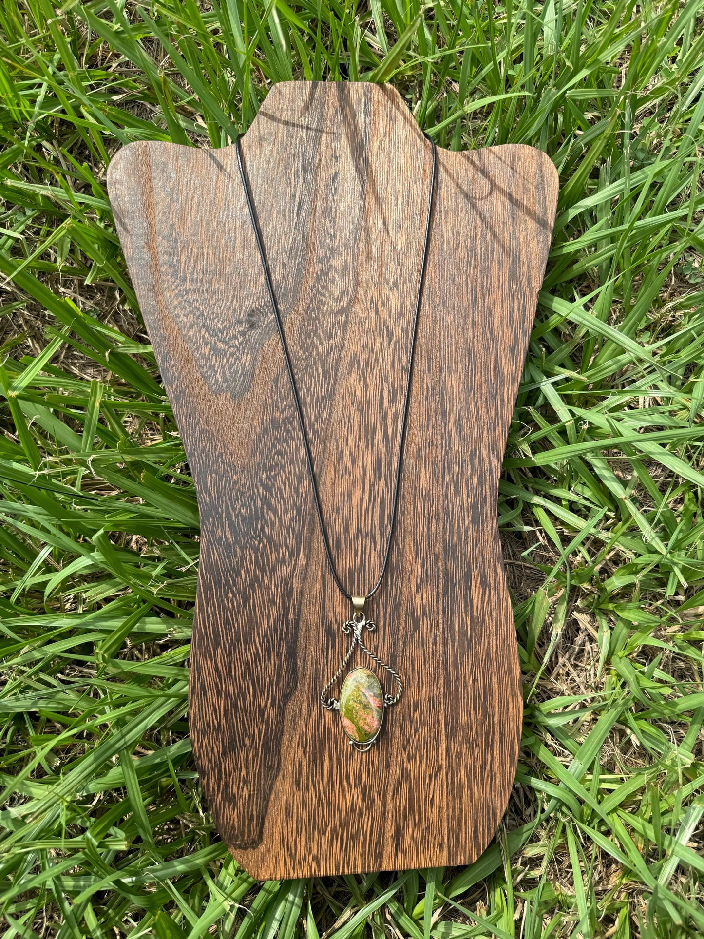 Unakite Crystal Necklace